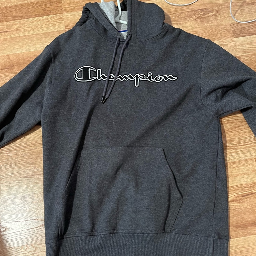 New Champion Gray Sweatshirt Hoodie Casual Wear